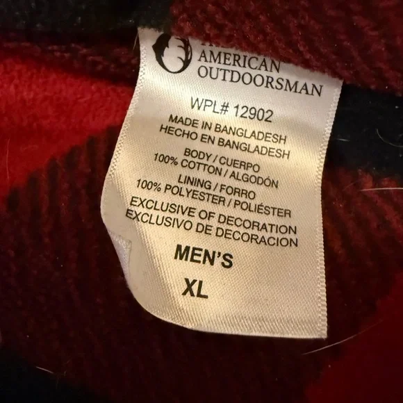 Men's Gray Jacket with Red Plaid Lining - Picture 2 of 3